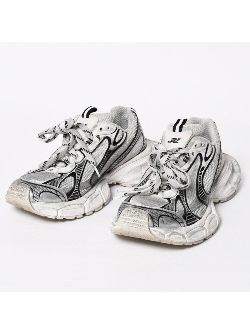 Balenciaga Sneakers 3XL White Silver Black - Picture 1 of 16